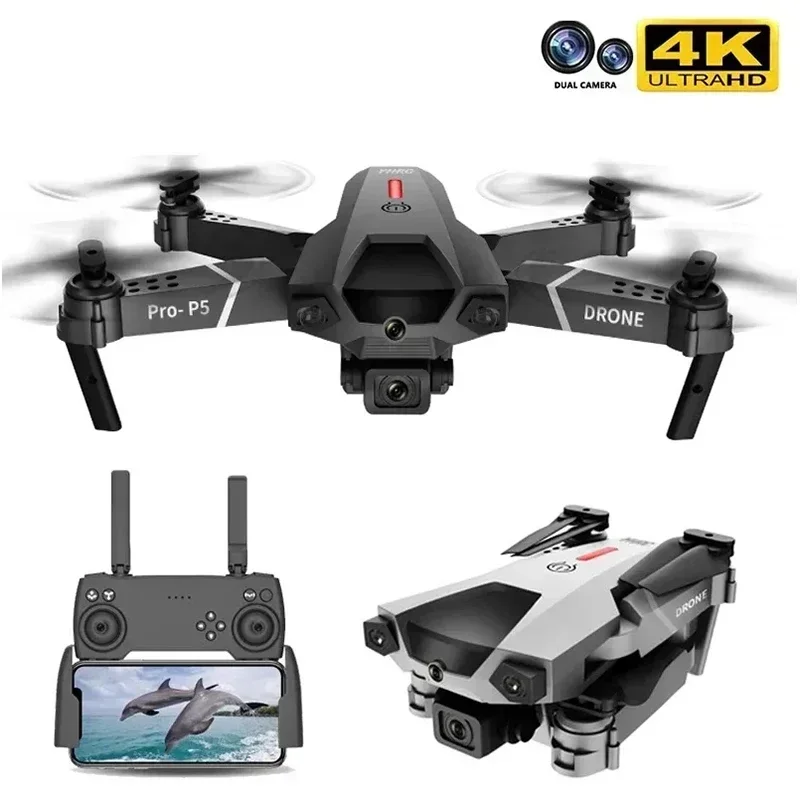 New P5 drone 4K dual camera professional aerial photography infrared obstacle avoidance quadcopter RC helicopter toy
New P5 drone 4K dual camera professional aerial photography infrared obstacle avoidance quadcopter RC helicopter toy