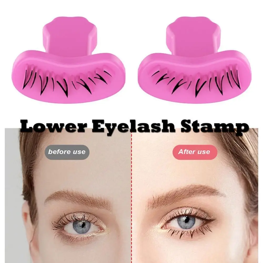 

Natural Look False Eyelashes Stamp DIY V-shaped Lower Eyelashes Prints Easy To Put On Makeup Tool Simulation Mascara Sticker