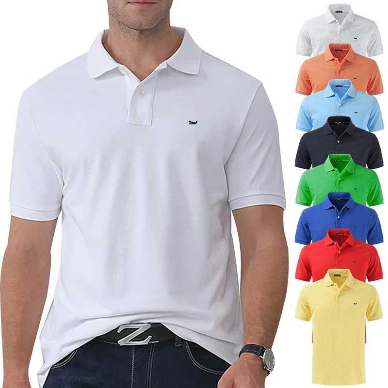 100% Cotton Tops Tees Mens Polo Shirt Fit Short Sleeve Casual Male Fashion Lapel T-shirt Homme High Quality Summer 811
100% Cotton Tops Tees Mens Polo Shirt Fit Short Sleeve Casual Male Fashion Lapel T-shirt Homme High Quality Summer 811