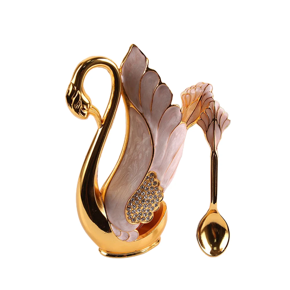 Spoons Or Fork Swan Base Holder 15.1CM Creative Flatware Set Household Innovative Design Light Luxury Sliver / Gold
Spoons Or Fork Swan Base Holder 15.1CM Creative Flatware Set Household Innovative Design Light Luxury Sliver / Gold