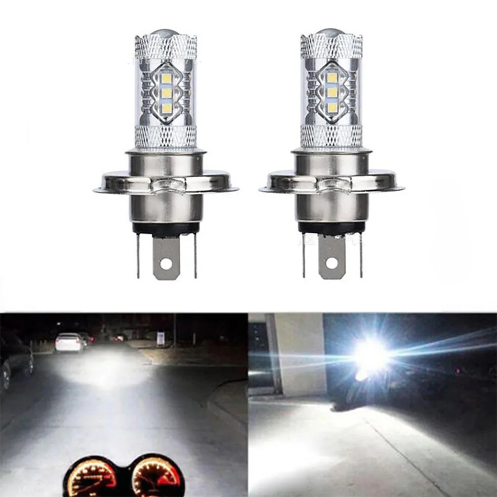 

2× H4 Led Bulbs Auto Headlight Motorcycle H4 Car Fog Lamp 9003 HB2 Lights 12v 80W 6500K Hi/Lo Beam Light Headlight Bulb Signal