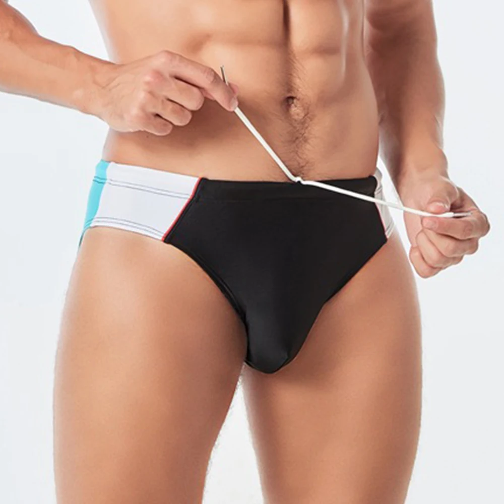 Man Sexy Low Waist Swimsuit Men Bikini Briefs Swimwear Color Patchwork Swimsuit Male Water Sport Bathing Suits
Man Sexy Low Waist Swimsuit Men Bikini Briefs Swimwear Color Patchwork Swimsuit Male Water Sport Bathing Suits