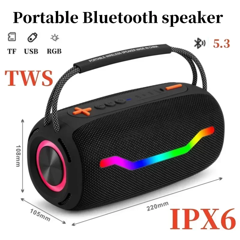 

BOOMBOX High Power Wireless Audifonos Bluetooth Speaker Super Bass Outdoor Portable Music Center Waterproof Handheld Subwoofer