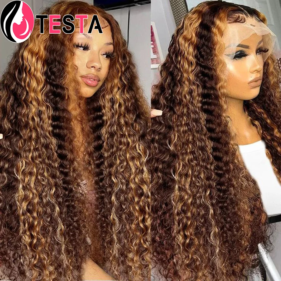 Deep Wave P4/27 Highlight Transparent Lace Frontal Human Hair Wig Honey Blonde 13X4 Lace Wig For Women 180% Density Remy Hair
Deep Wave P4/27 Highlight Transparent Lace Frontal Human Hair Wig Honey Blonde 13X4 Lace Wig For Women 180% Density Remy Hair