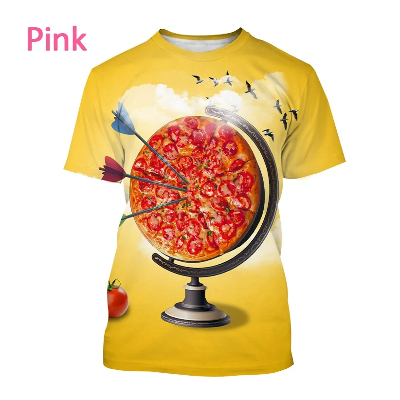 New Food 3D Printing T-shirt Fashion Chicken Burger Pizza Fries Harajuku Casual Tshirt
New Food 3D Printing T-shirt Fashion Chicken Burger Pizza Fries Harajuku Casual Tshirt