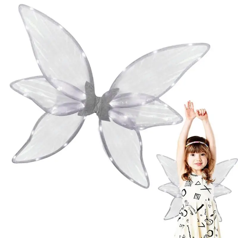 

Electrical Glowing Butterfly Wings Angel Fairy Princess Wings Costume For Kids Birthday Party Halloween Decor