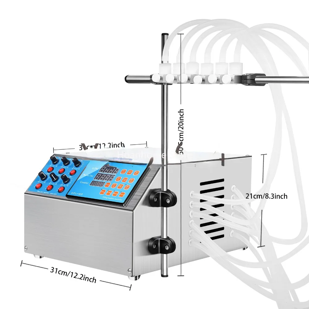 Semi-Automatic 5L Bottle Filler Digital Pump LCD Stainless Steel 6-Head Liquid Filling Machine
Semi-Automatic 5L Bottle Filler Digital Pump LCD Stainless Steel 6-Head Liquid Filling Machine