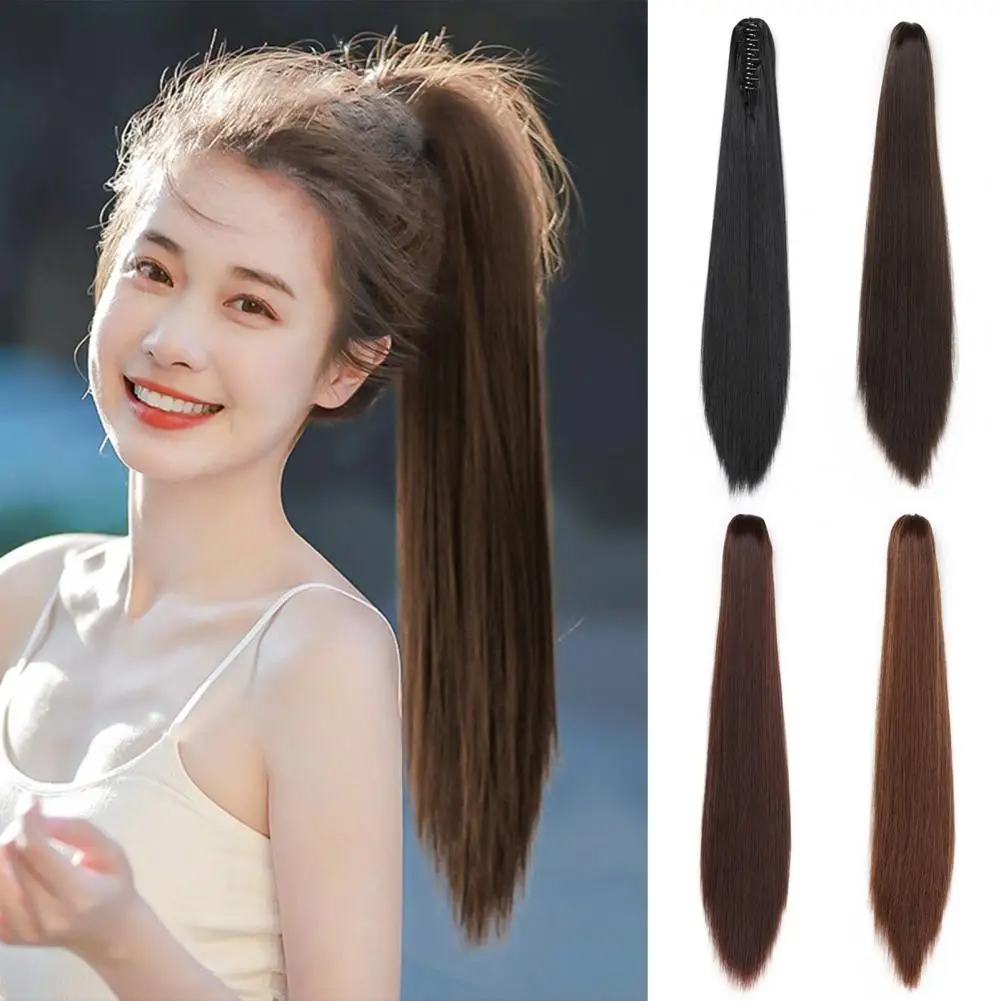 Women Long Straight Claw Clip On Ponytail Hair Extensions 20Inch Heat Resistant Ponytail Hair piece For Women Daily Party
Women Long Straight Claw Clip On Ponytail Hair Extensions 20Inch Heat Resistant Ponytail Hair piece For Women Daily Party