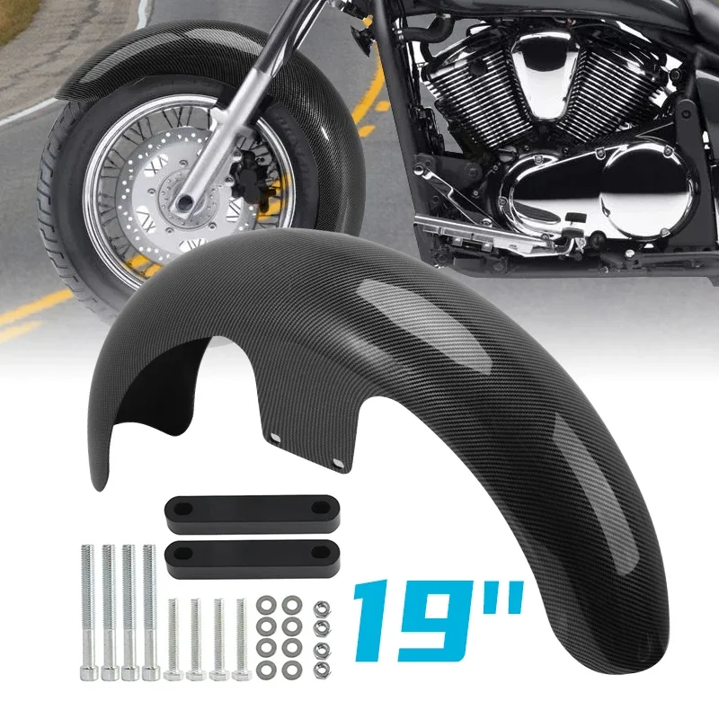19" Motorcycle Mudguard Carbon Fiber Moto Wheel Wrap Front Fender For Harley Touring Road Electra Glide CVO Custom Baggers 94-13
19" Motorcycle Mudguard Carbon Fiber Moto Wheel Wrap Front Fender For Harley Touring Road Electra Glide CVO Custom Baggers 94-13