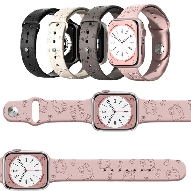Kawaii Cartoon Sanrio Hello Kitty Strap for Apple Watch 1 2 3 4 5 6 7 8 SE 3D Printed Silicone Sports Band 38mm 40mm 41mm 42mm
Kawaii Cartoon Sanrio Hello Kitty Strap for Apple Watch 1 2 3 4 5 6 7 8 SE 3D Printed Silicone Sports Band 38mm 40mm 41mm 42mm