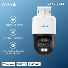 Reolink 4K PoE IP Camera 8MP Outdoor PTZ Auto Tracking Security Camera 355° Pan & 90° Tilt Smart Detection Surveillance Cameras