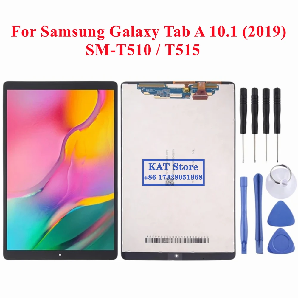 

Для Samsung Galaxy Tab A 10,1 (2019) Φ/T515 T510, ЖК-дисплей, сенсорный экран, дигитайзер, полная сборка, Запасная часть