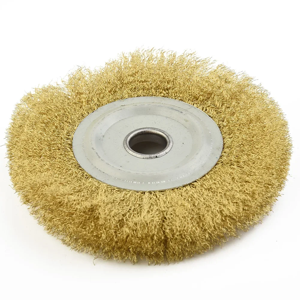 Brass Brush Copper Wire Wheel Portable 5 Inch Brass Brush For Adhesion For Bench For Deburring Metal Polishing
Brass Brush Copper Wire Wheel Portable 5 Inch Brass Brush For Adhesion For Bench For Deburring Metal Polishing