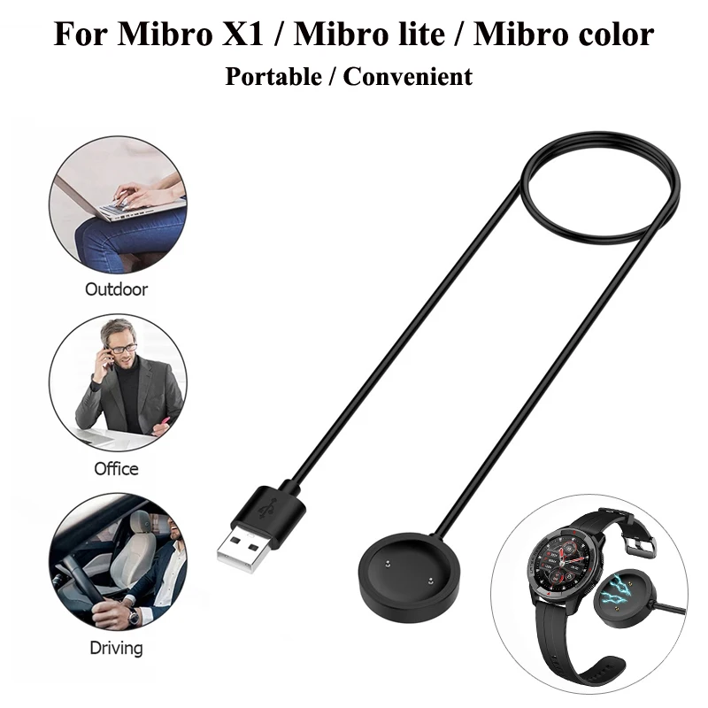 Smartwatch Dock Charger Adapter USB Charging Cable for Xiaomi Mibro X1 / Lite / Mibro Color Sport Smart Watch Charge Accessories
Smartwatch Dock Charger Adapter USB Charging Cable for Xiaomi Mibro X1 / Lite / Mibro Color Sport Smart Watch Charge Accessories