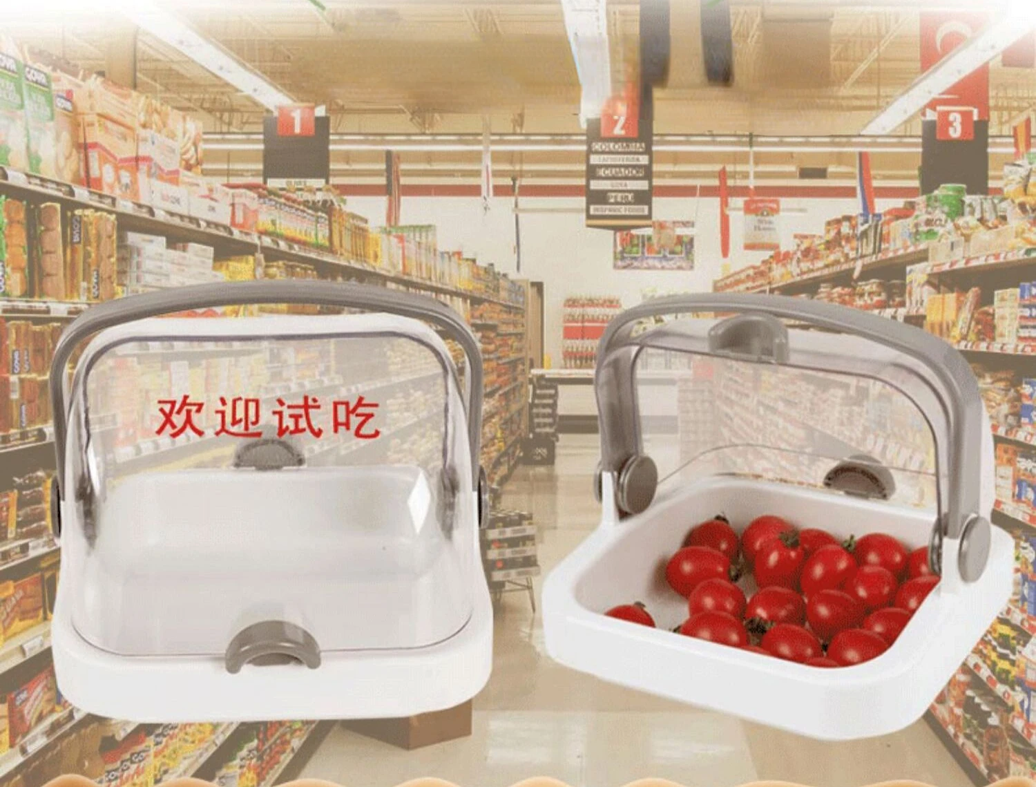 Supermarket fruit tasting box food bread tasting table freetable cake promotion shelf tasting plate
Supermarket fruit tasting box food bread tasting table freetable cake promotion shelf tasting plate
