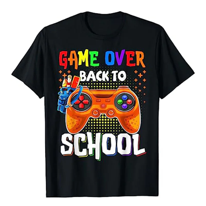 Back To School Funny Game Over Teacher Student Controller T-Shirt Gamer Graphic Tee Schoolwear Tops Cool Last Day of School Gift
Back To School Funny Game Over Teacher Student Controller T-Shirt Gamer Graphic Tee Schoolwear Tops Cool Last Day of School Gift