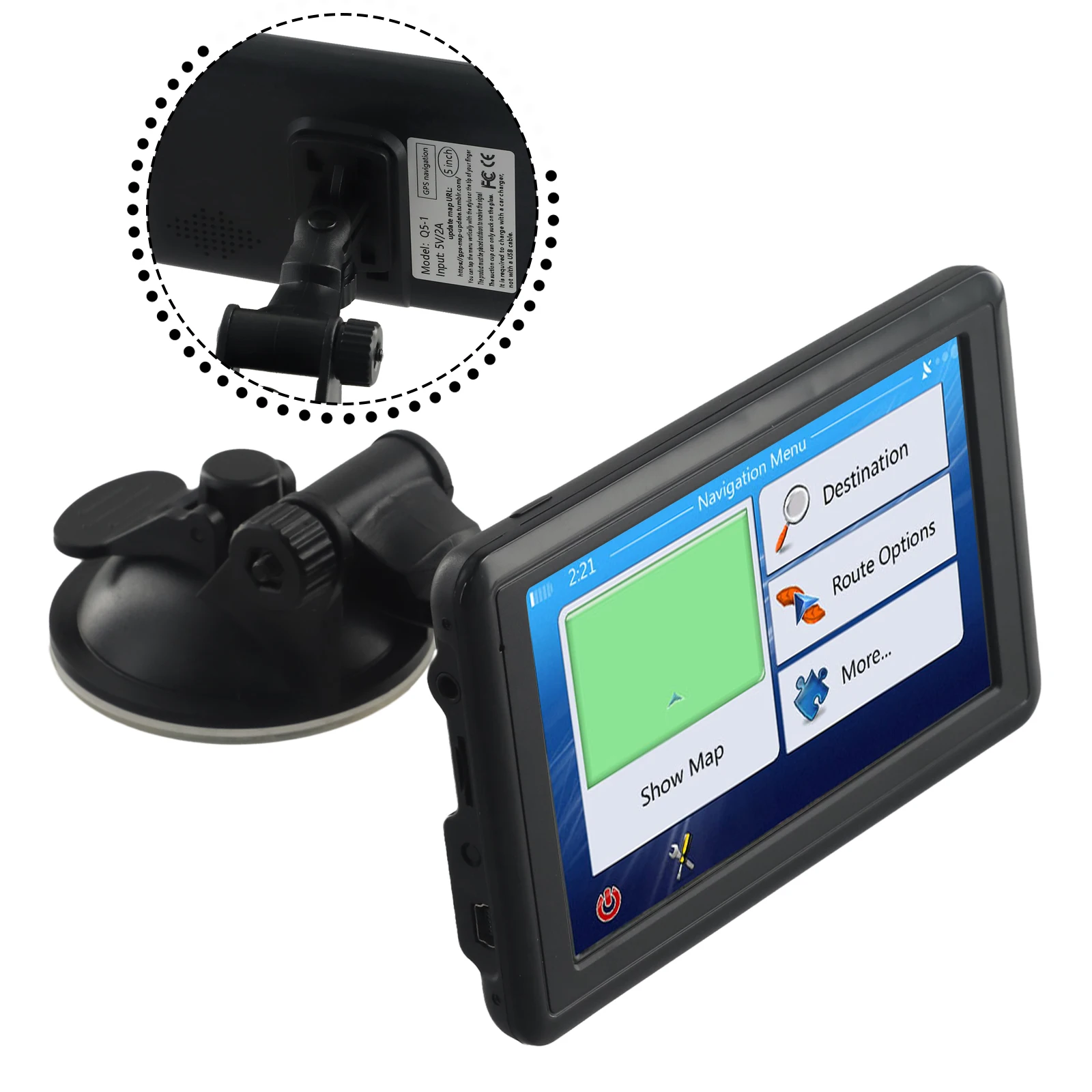 

5 Inch Car GPS Positioning Portable Map Truck GPS Navigator Car Truck GPS Navigator Satellite Navigation 8gb 128mb