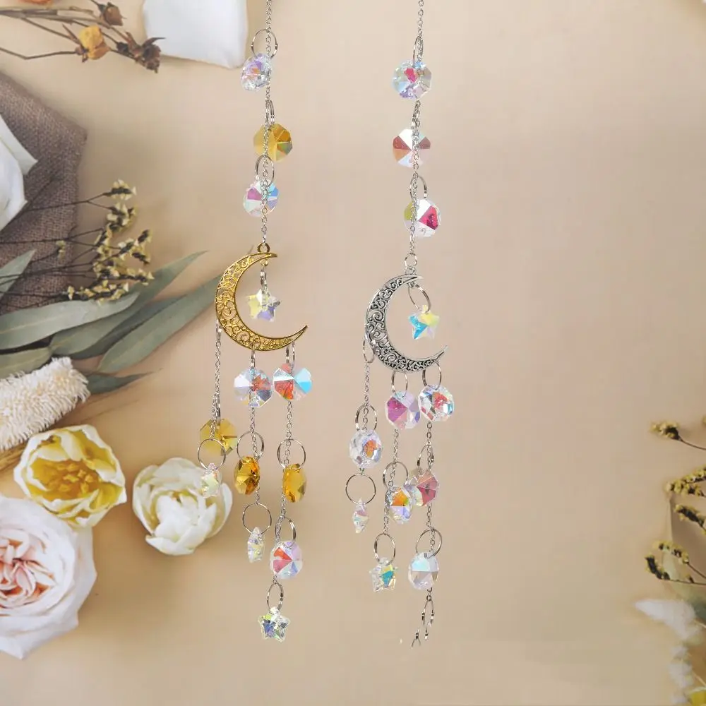 White Crystal Suncatcher 2-color Hollow Out Moon Star Window Pendant Crystal Hanging Chandelier For Bedroom
White Crystal Suncatcher 2-color Hollow Out Moon Star Window Pendant Crystal Hanging Chandelier For Bedroom