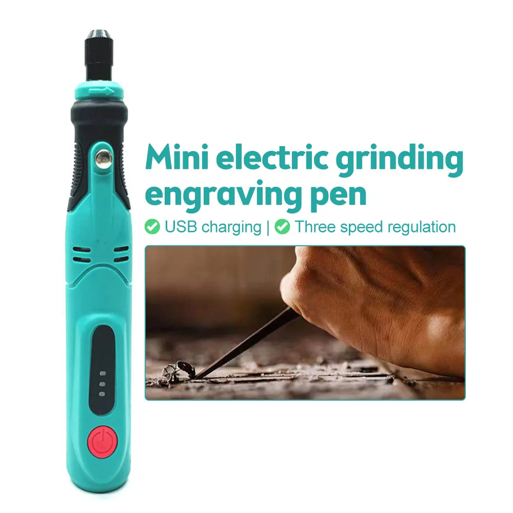 HR308 USB Charging 3-speed Speed Control Mini Electric Grinding Engraving Pen DIY Cutting Drilling Polishing and Engraving
HR308 USB Charging 3-speed Speed Control Mini Electric Grinding Engraving Pen DIY Cutting Drilling Polishing and Engraving