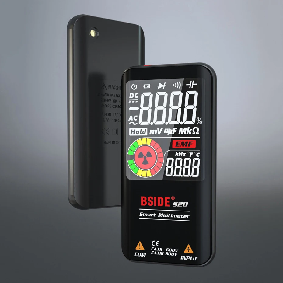 U50 S20 Intelligent Multimeter EMF Radiation Detector 9999 Counts AC/DC Voltmeter Ohmmeter Radiation Monitor Universal Tester
U50 S20 Intelligent Multimeter EMF Radiation Detector 9999 Counts AC/DC Voltmeter Ohmmeter Radiation Monitor Universal Tester