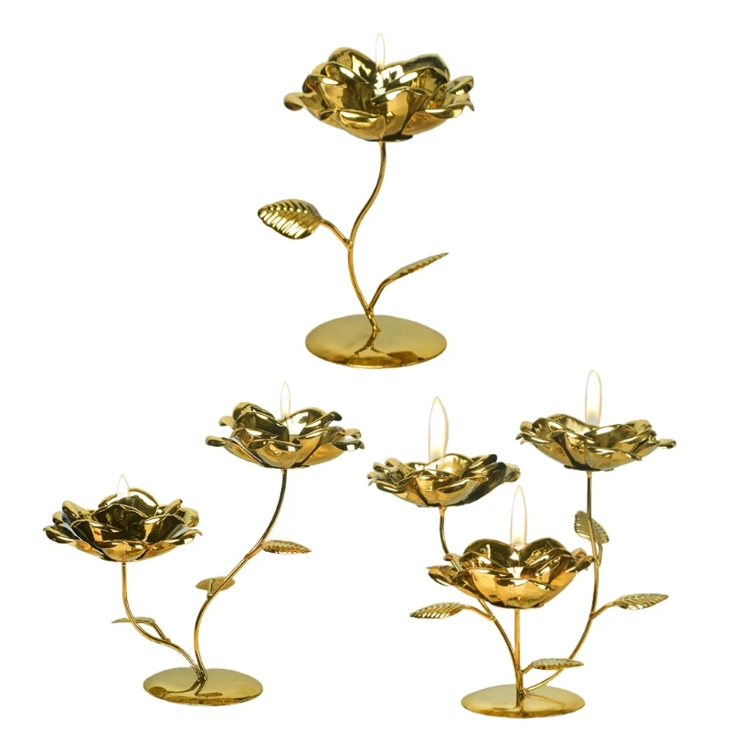 Nordic Plated Metal Rose Holder Stand Iron Art Lotus Flower Shaped Decorative Tealight Candlestick Ornament
Nordic Plated Metal Rose Holder Stand Iron Art Lotus Flower Shaped Decorative Tealight Candlestick Ornament
