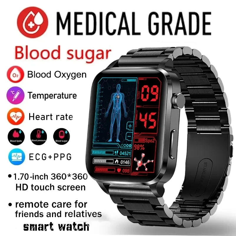 Smart Watch Men Laser Treatment Hyperglycemia Health Heart Rate Blood Pressure Sport Smartwatch Women Glucometer Watch
Smart Watch Men Laser Treatment Hyperglycemia Health Heart Rate Blood Pressure Sport Smartwatch Women Glucometer Watch