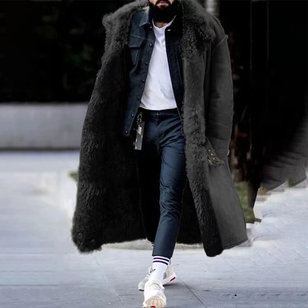 Stylish Daily Men Jacket Mens Coat Fleece Imitation Leather Jacket Keep Warm Outwear Slight Stretch Solid Color
Stylish Daily Men Jacket Mens Coat Fleece Imitation Leather Jacket Keep Warm Outwear Slight Stretch Solid Color