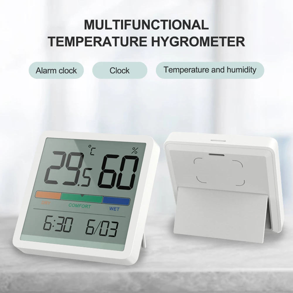 

LCD Digital Hygrothermograph Indoor Thermometer Hygrometer Home Bedroom Baby Room Environment Monitor Temperature Humidity Meter