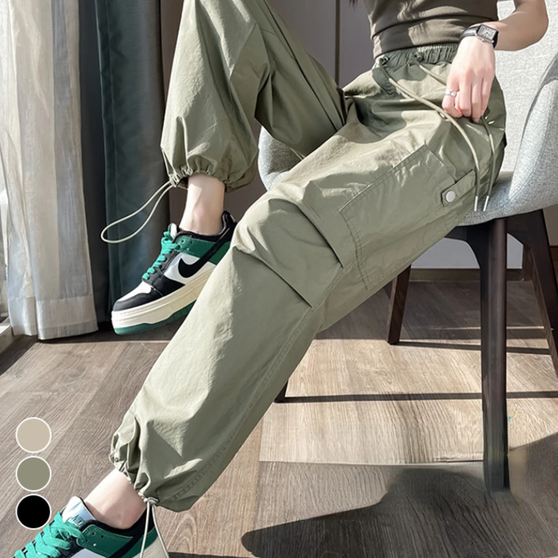 Quick Drying Cargo Pants Women 2023 Summer Thin High Waist Harem Pants Women Loose Korean Style Sweatpants Women Basics Trousers
Quick Drying Cargo Pants Women 2023 Summer Thin High Waist Harem Pants Women Loose Korean Style Sweatpants Women Basics Trousers