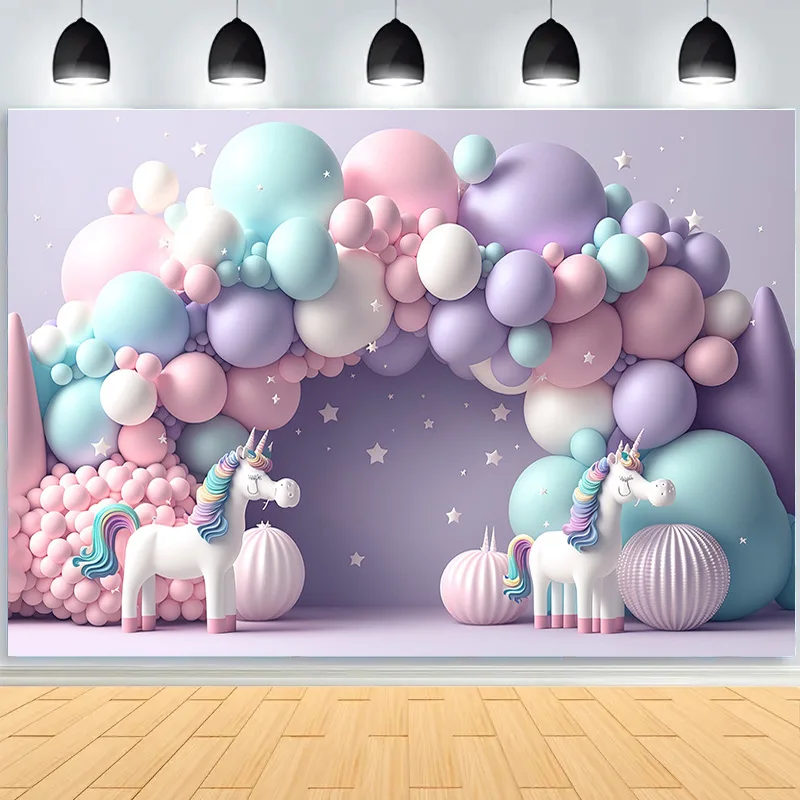 Colorful Balloons Decorations For Birthday Party Stage Photography Backdrops Props Children Newborn Baby Studio Background BE-11
Colorful Balloons Decorations For Birthday Party Stage Photography Backdrops Props Children Newborn Baby Studio Background BE-11