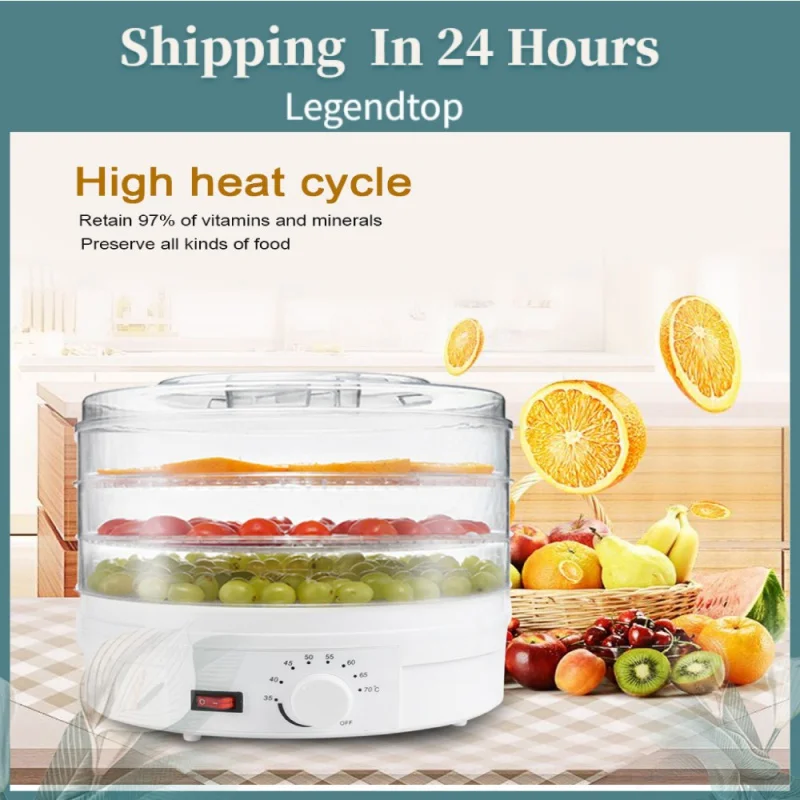 3-layer Fruit Dryer Food Vegetable Pet Meat Food Dehydration Dryer Household Small dryer 350W
3-layer Fruit Dryer Food Vegetable Pet Meat Food Dehydration Dryer Household Small dryer 350W