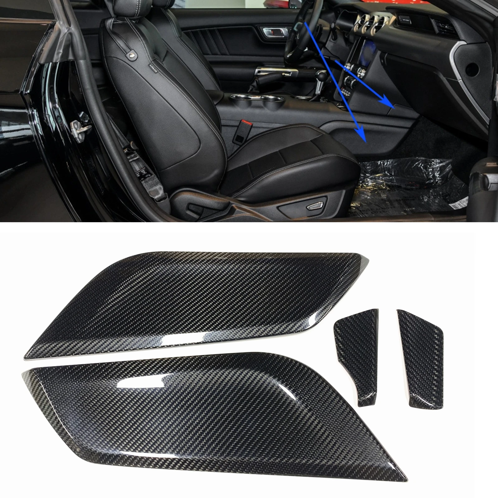 Center Console Side Panel Trim Gear Shift Board Sticker Cover For Ford Mustang 2015 2016 2017 2018 2019 2020 2021 2022 2023 
Center Console Side Panel Trim Gear Shift Board Sticker Cover For Ford Mustang 2015 2016 2017 2018 2019 2020 2021 2022 2023