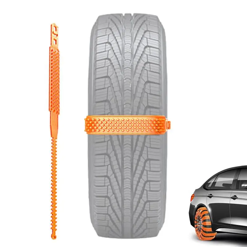 

Anti Slip Tire Chains Anti-Slip Car Tyre Chains For Snow Safety Stormy Weather Car Snow Chains With Easy Installation For Racing