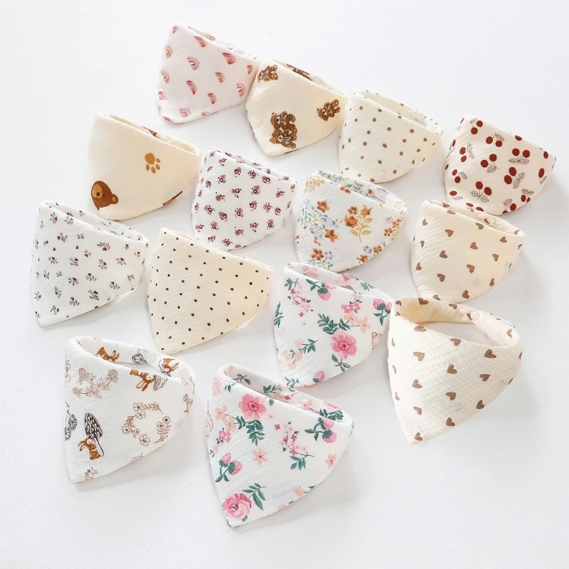1PC Cute Feeding Drool Bibs Cotton Newborn Cartoon Snap Button Soft Triangle Towel Baby Bibs Baby Bibs Feeding Accessory
1PC Cute Feeding Drool Bibs Cotton Newborn Cartoon Snap Button Soft Triangle Towel Baby Bibs Baby Bibs Feeding Accessory