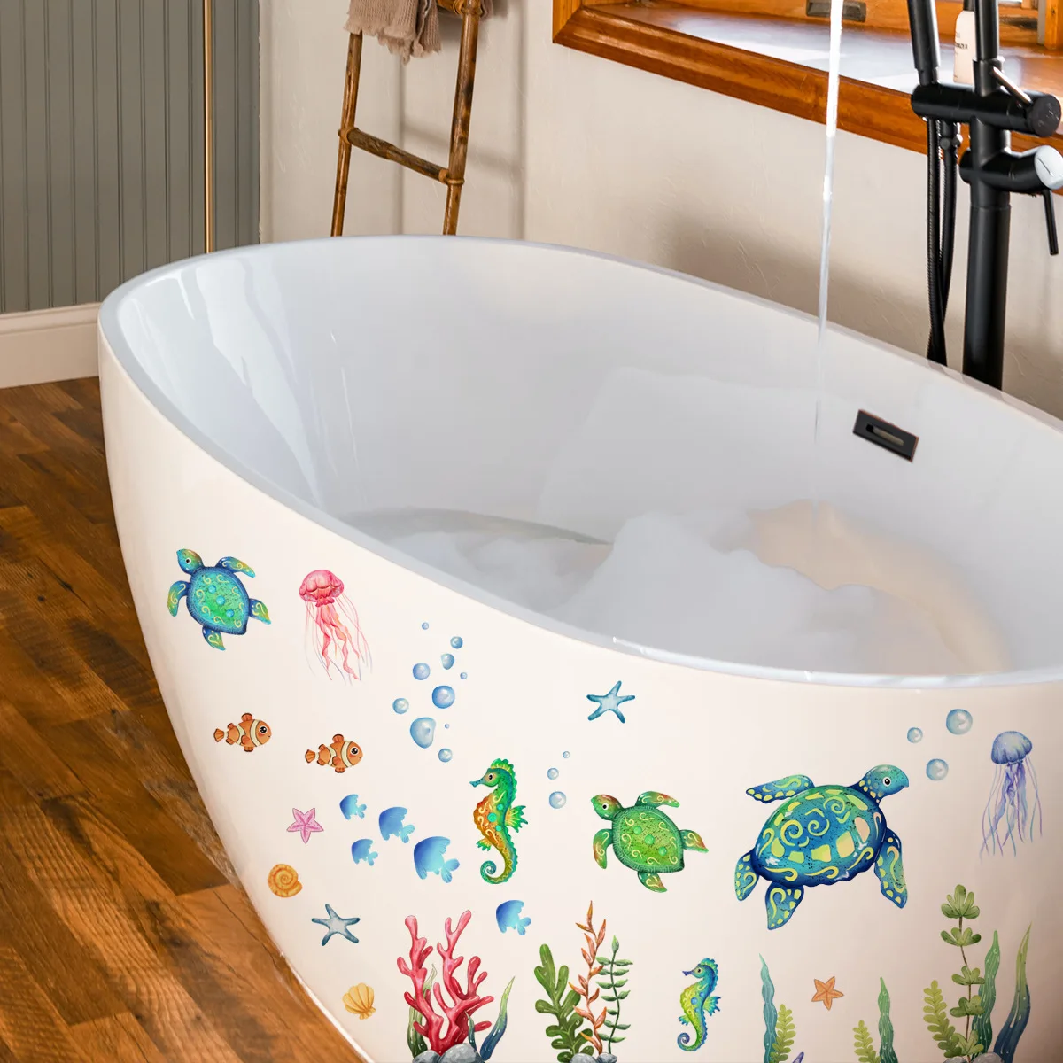 MS538-YW Creative Underwater World Sea Turtles Bathtub Stickers Children's Room Bedroom Background Wall Decoration Wall Stickers
MS538-YW Creative Underwater World Sea Turtles Bathtub Stickers Children's Room Bedroom Background Wall Decoration Wall Stickers