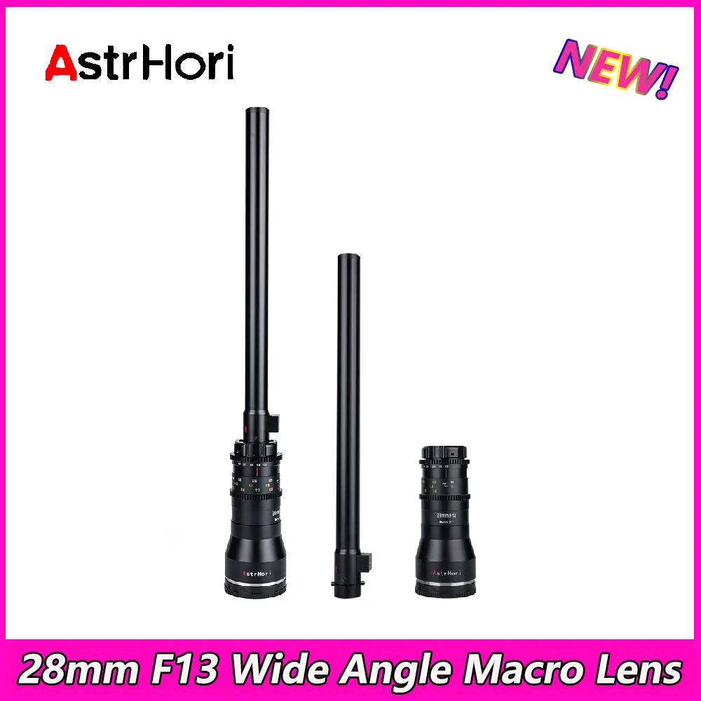 New AstrHori 28mm F13 Macro 2x lens 2:1 Wide angle macro lens For Sony E Canon RF/EF Fuji X Nikon Z/F Sigma PL Leica L cameras
New AstrHori 28mm F13 Macro 2x lens 2:1 Wide angle macro lens For Sony E Canon RF/EF Fuji X Nikon Z/F Sigma PL Leica L cameras