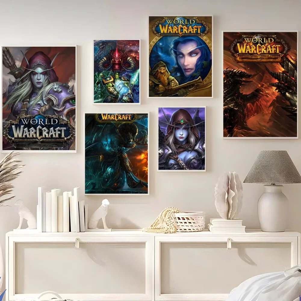 Classic Game World of Warcraft Game Poster Self-adhesive Art Poster Retro Kraft Paper Sticker DIY Room afe Vintage Decorative
Classic Game World of Warcraft Game Poster Self-adhesive Art Poster Retro Kraft Paper Sticker DIY Room afe Vintage Decorative