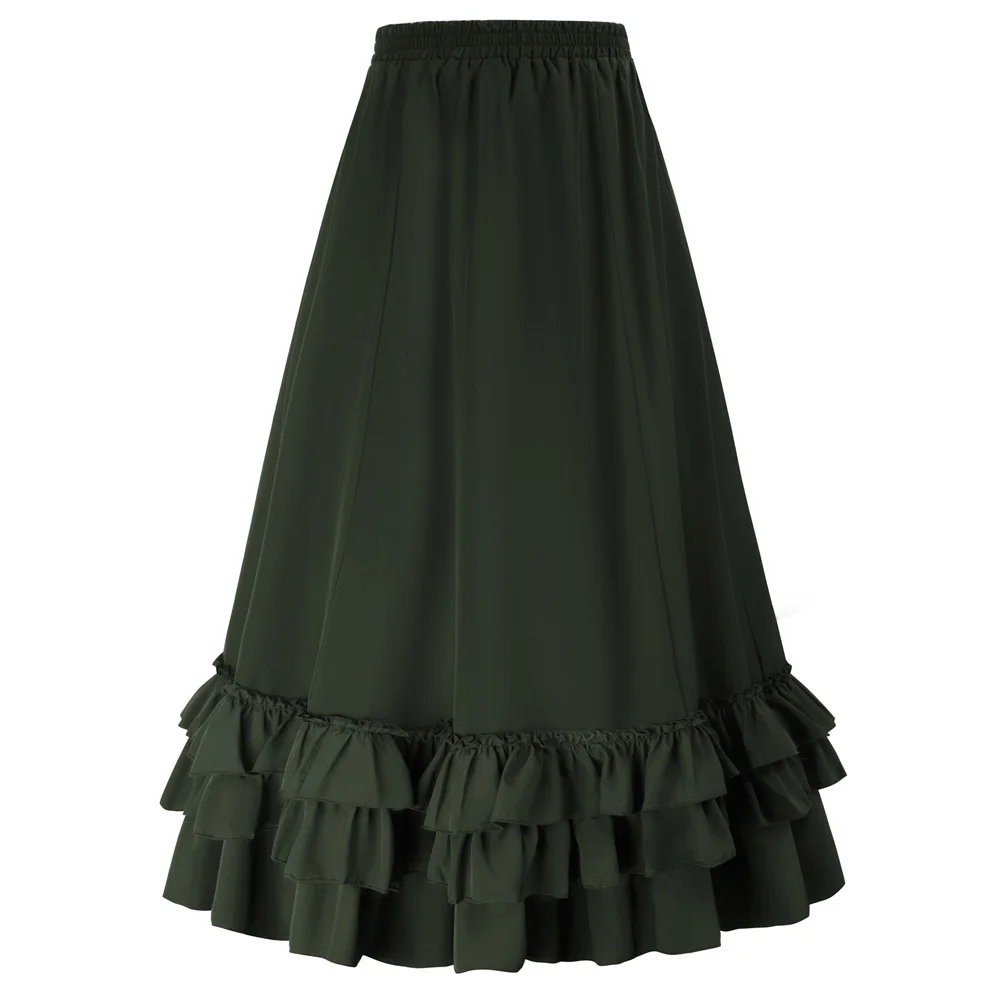 Belle Poque Women's Vintage Stripes Gothic Victorian Skirt Renaissance Style Falda Length Adjustable Skirts Victorian Costume A3
Belle Poque Women's Vintage Stripes Gothic Victorian Skirt Renaissance Style Falda Length Adjustable Skirts Victorian Costume A3