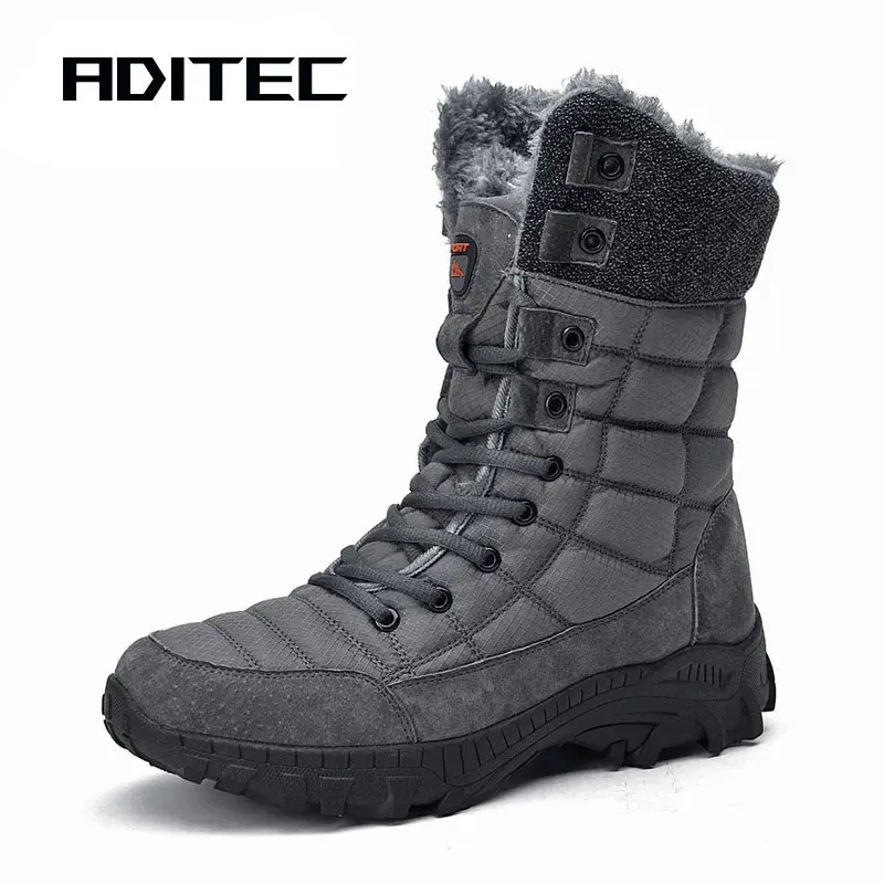 Men's outdoor walking shoes winter wool thermal shoes rubber soles non-slip waterproof hiking shoes high boots EU large size 48
Men's outdoor walking shoes winter wool thermal shoes rubber soles non-slip waterproof hiking shoes high boots EU large size 48
