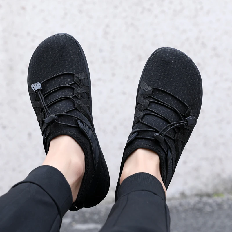 

Men's Minimalist Barefoot Running Sneakers Wide Fit Zero Drop Sole Optimal Relaxation Men Cross Trainer Sneakers Wide Toe Box