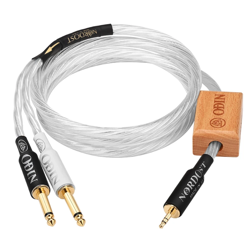 ATAUDIO Odin HiFi 3.5mm To Dual 6.5mm Cable Pure Silver AUX Male Mono 6.5 Jack To Stereo Audio Cable for Mixer Amplifier Speaker
ATAUDIO Odin HiFi 3.5mm To Dual 6.5mm Cable Pure Silver AUX Male Mono 6.5 Jack To Stereo Audio Cable for Mixer Amplifier Speaker
