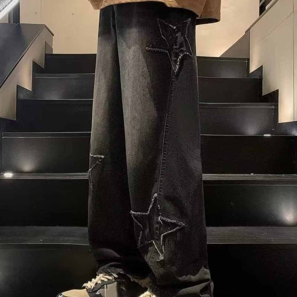 Take your Fashion to the Next Level with Men's Y2K Vintage Streetwear Wide Leg Jeans Star Aesthetic Straight Trousers
Take your Fashion to the Next Level with Men's Y2K Vintage Streetwear Wide Leg Jeans Star Aesthetic Straight Trousers