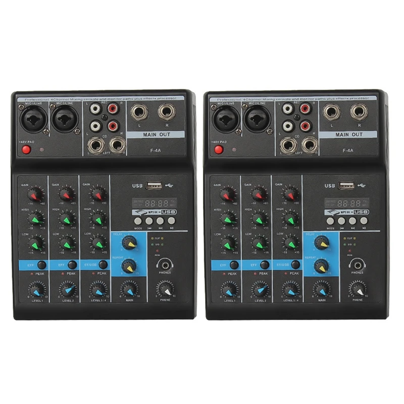 4 Channel Bluetooth Mixer DJ Audio Mixer Small USB With Sound Card Special Stage For Home Computer Mixer
4 Channel Bluetooth Mixer DJ Audio Mixer Small USB With Sound Card Special Stage For Home Computer Mixer