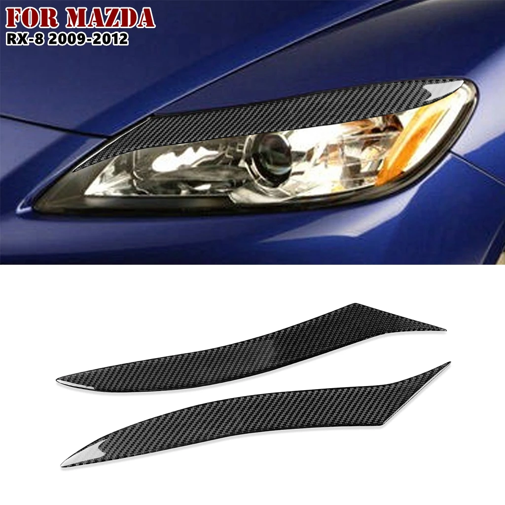 Автомобильные фары из углеродного волокна, 2 шт., накладки на веки для бровей, Обложка для Mazda RX-8 2009-2012, автомобильные наклейки, веки, отделка крышки
Автомобильные фары из углеродного волокна, 2 шт., накладки на веки для бровей, Обложка для Mazda RX-8 2009-2012, автомобильные наклейки, веки, отделка крышки