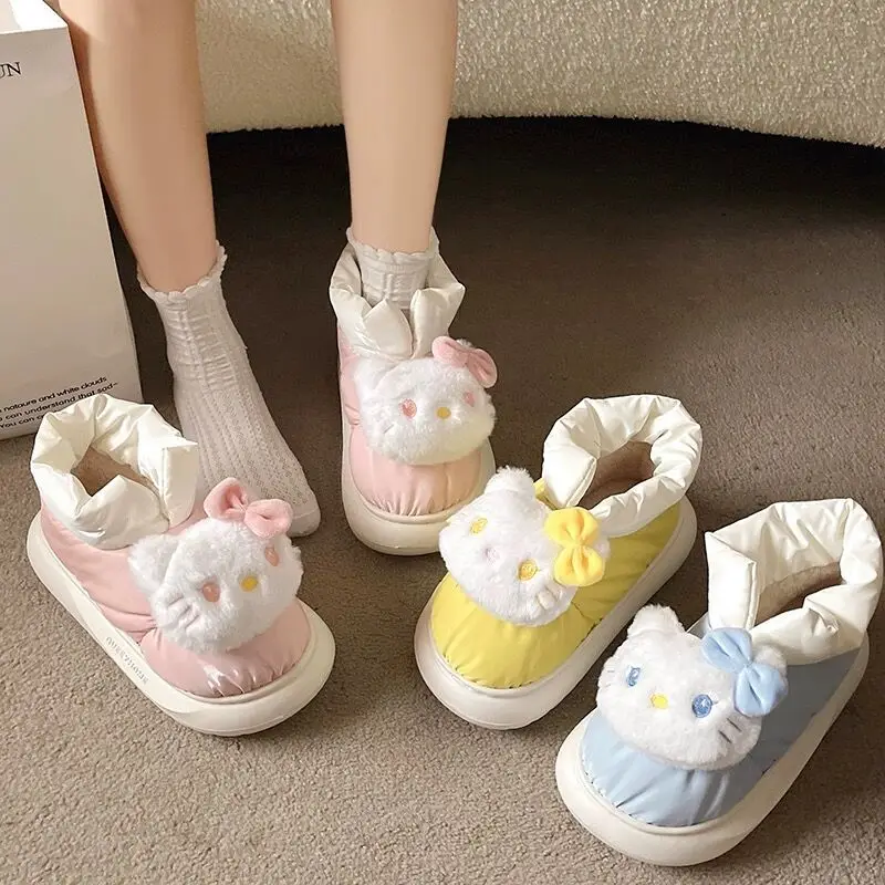 Hello Kitty Kawaii Sanrio Anime Snow Boots Cute Cartoon Plush Doll Fleece Thickened Non-Slip Cotton Shoes Lovely Gifts for Girl
Hello Kitty Kawaii Sanrio Anime Snow Boots Cute Cartoon Plush Doll Fleece Thickened Non-Slip Cotton Shoes Lovely Gifts for Girl