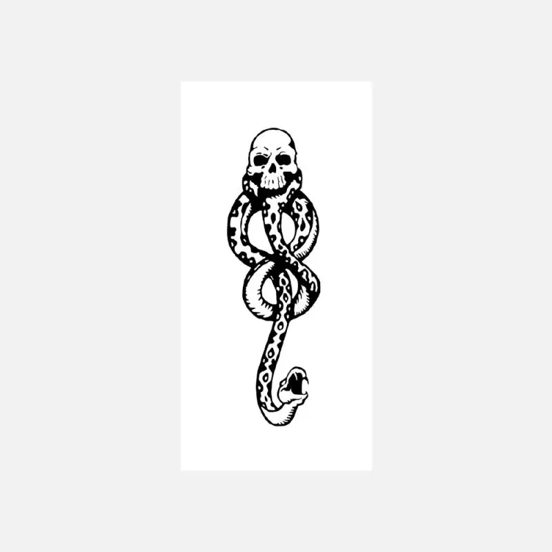 

Death Eaters Dark Mark Make Up Tattoos Stickers Cosplay Accessories and Dancing Party Dance Arm Art Temporary Tatoo