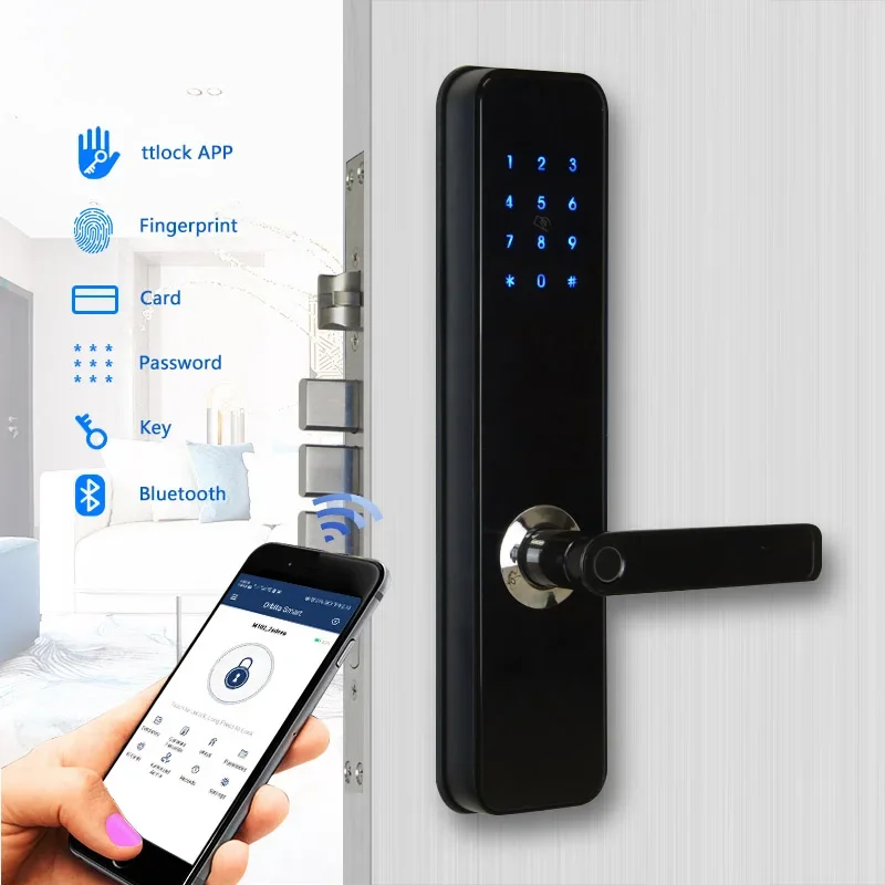 Security Tt Lock Keyless Tuya Wifi App Rfid Digital Code Password Biometric Smart Home Fingerprint Door Locks
Security Tt Lock Keyless Tuya Wifi App Rfid Digital Code Password Biometric Smart Home Fingerprint Door Locks