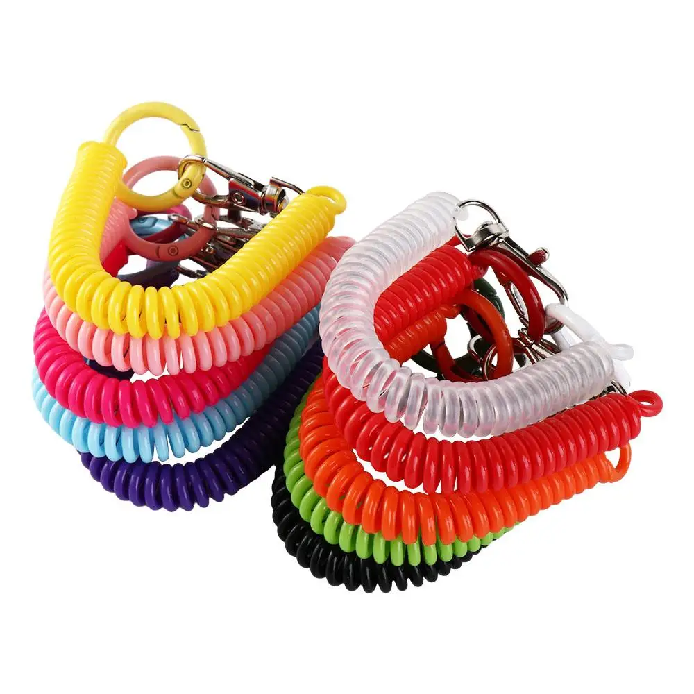 Metal Clasp Spring Keychain Lanyard Spiral Spring Coil Key Ring Anti-lost Lobster Clasp Stretch Spring Coil Keyring Key Hooks
Metal Clasp Spring Keychain Lanyard Spiral Spring Coil Key Ring Anti-lost Lobster Clasp Stretch Spring Coil Keyring Key Hooks
