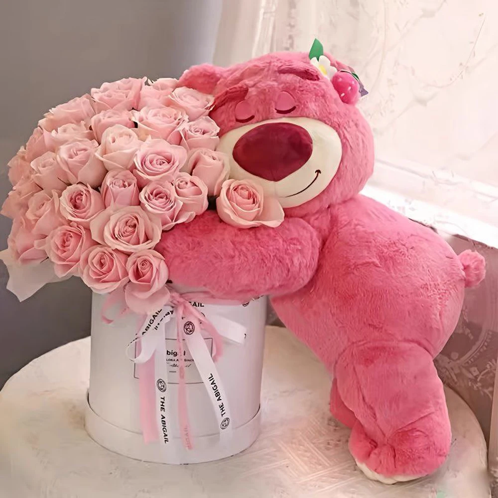 Toy Story Lotso Cute Bear Strawberry Sofa Plush Pillow Stuffed Toys Children Girls Friends Festivals Birthday Gift Toy Story Lotso Cute Bear Strawberry Sofa Plush Pillow Stuffed Toys Children Girls Friends Festivals Birthday Gift
