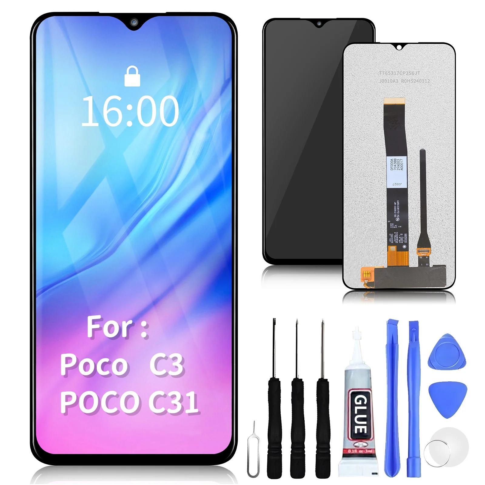 

For Xiaomi Redmi 9A 9i 9C 9AT Screen Assembly LCD Display Touch Digitizer For Redmi 10A 9C NFC Poco C3 C31 LCD Replacement Parts